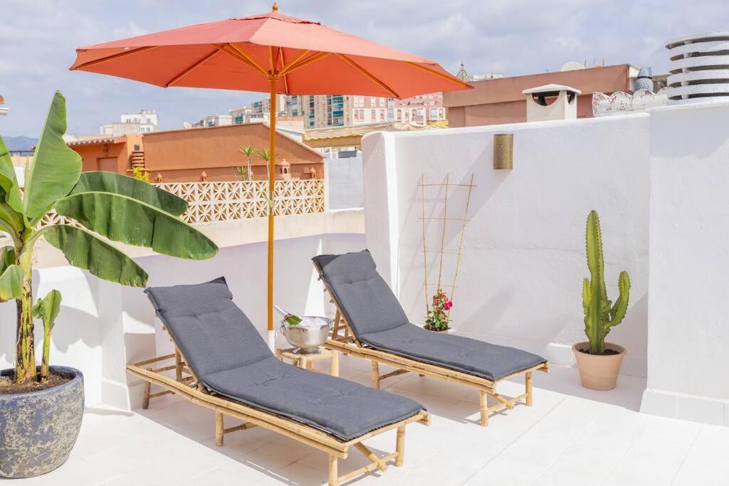 Downtown Flat With 46 Sqm Private Rooftop Terrace Malaga Exterior photo